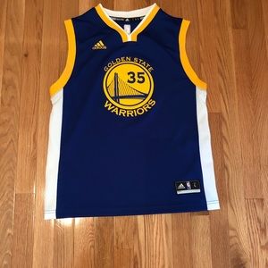 Kevin Durant Warriors Jersey Royal blue and yellow